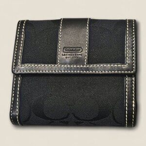 Coach Signature Trifold Wallet
